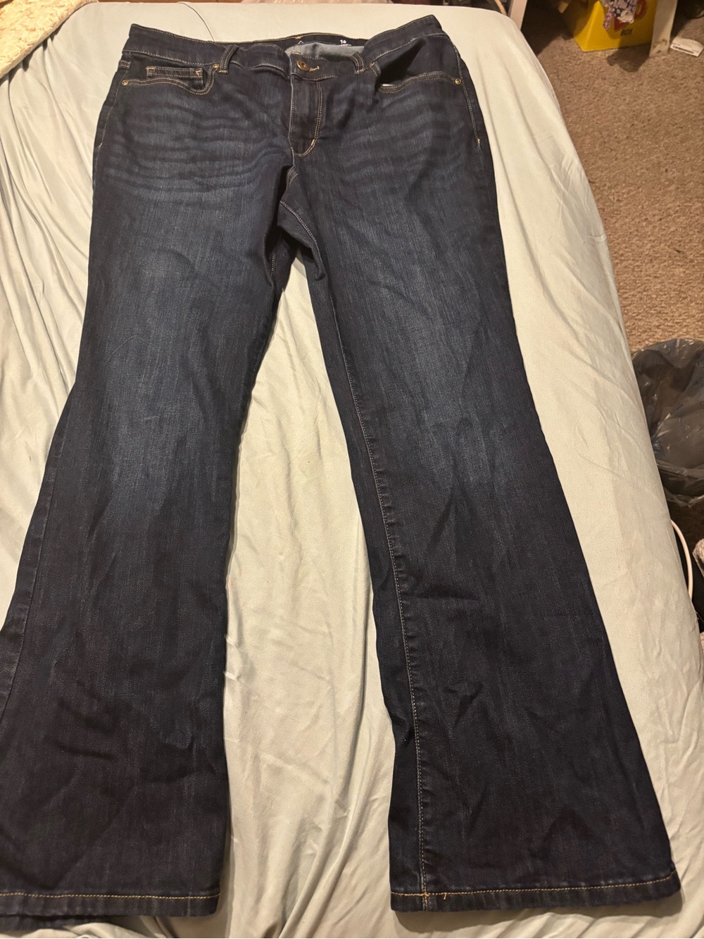 St John’s Bay Dark Blue Women's Bootcut Jeans 16